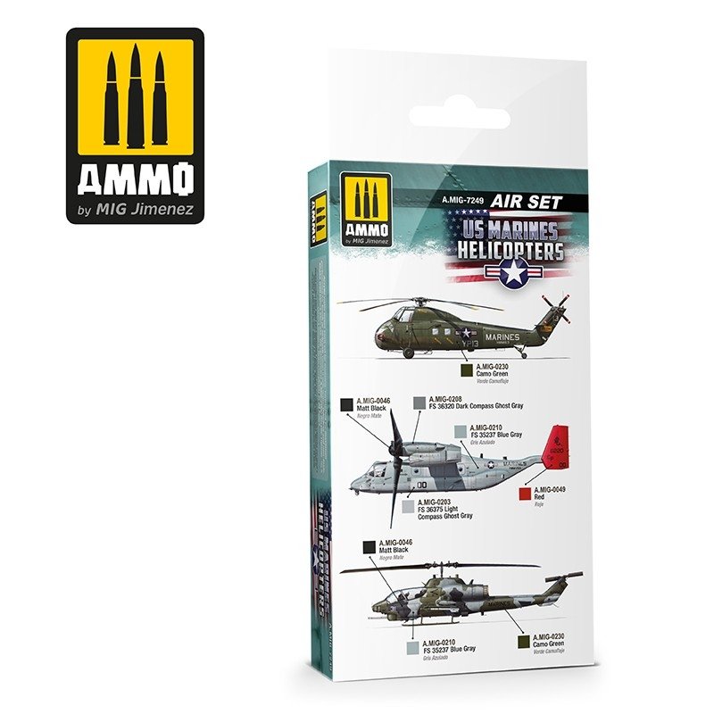 AMMO of Mig Jimenez 7249 US Marines Helicopters Set 6x17ml – Bild 2