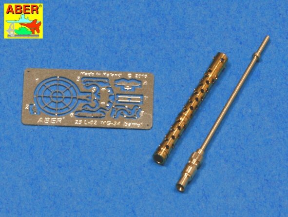 Aber 25L-02 Turned barrel for German machine gun MG34 1/25 – immagine 2