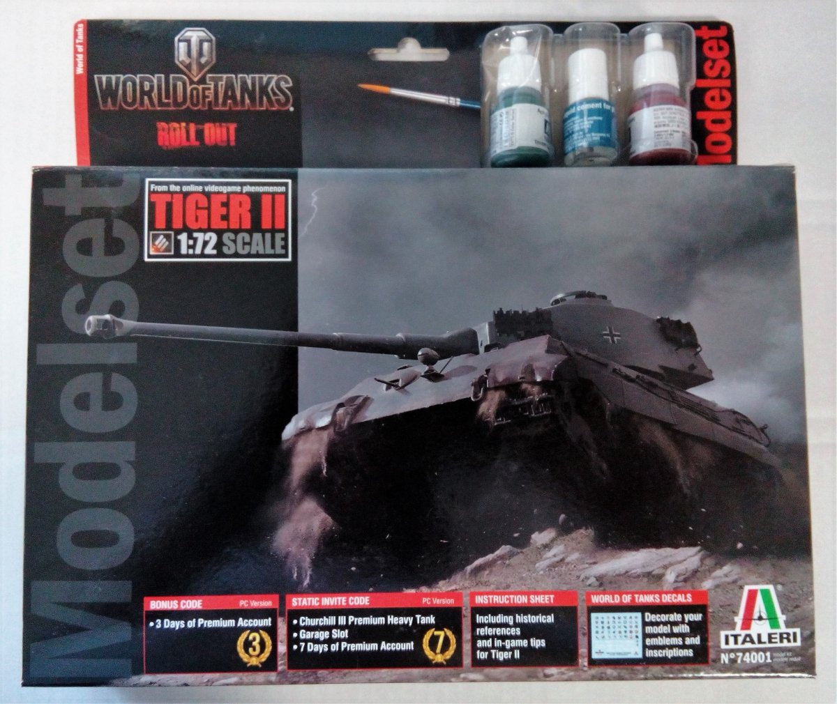 Italeri 74001 TIGER II - WoT- MODEL SET 1/72 – image 2