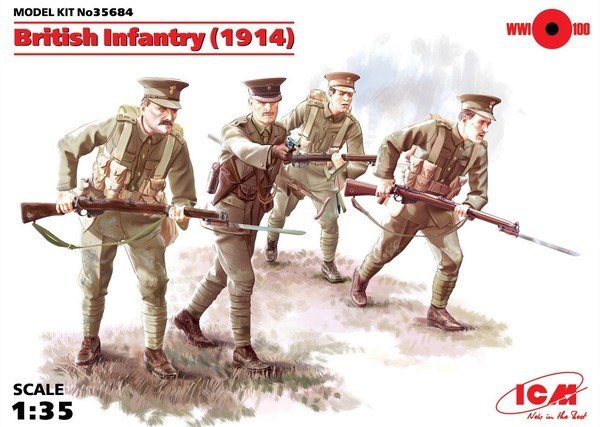 ICM 35684 British Infantry (1914) 4 figures 1/35