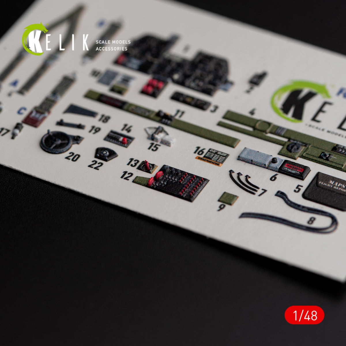 KELIK K48016 Р-47D &amp;quot;Thunderbolt&amp;quot; interior 3D decals for Italeri/Academy kit 1/48 – Bild 7