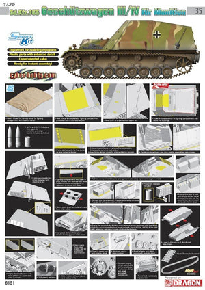Cyber Hobby 6151 Sd.Kfz.165 Geschutzwagen III/IV fur Munition 1/35 – imagen 2