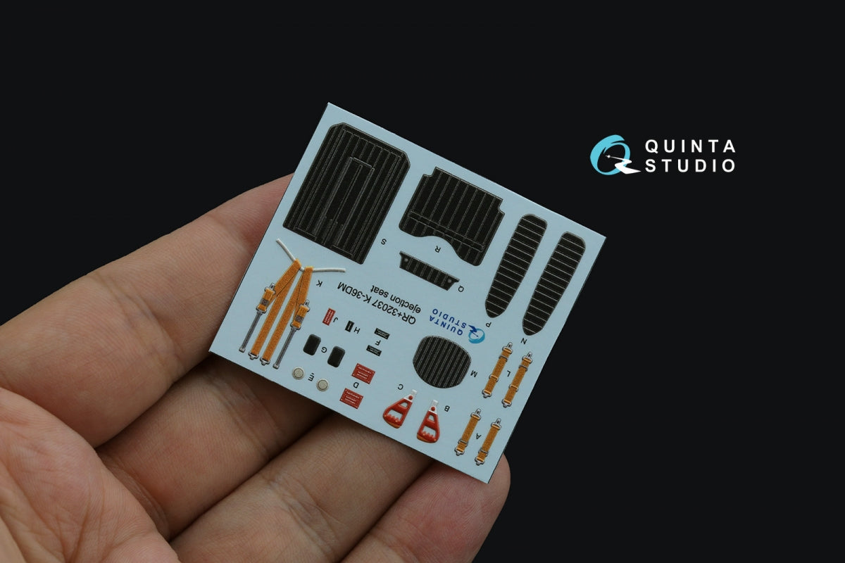 Quinta Studio QR+32037 K-36DM (initial release) ejection seat (for Su-17M3/M4/UM3/22, Su-24, MiG-29 9-12 Early aircraft) (All kits) 1/32 – Bild 4