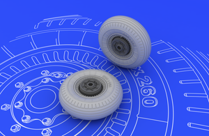 Eduard 648072 Il-2 wheels 1/48 (TAMIYA) – immagine 2