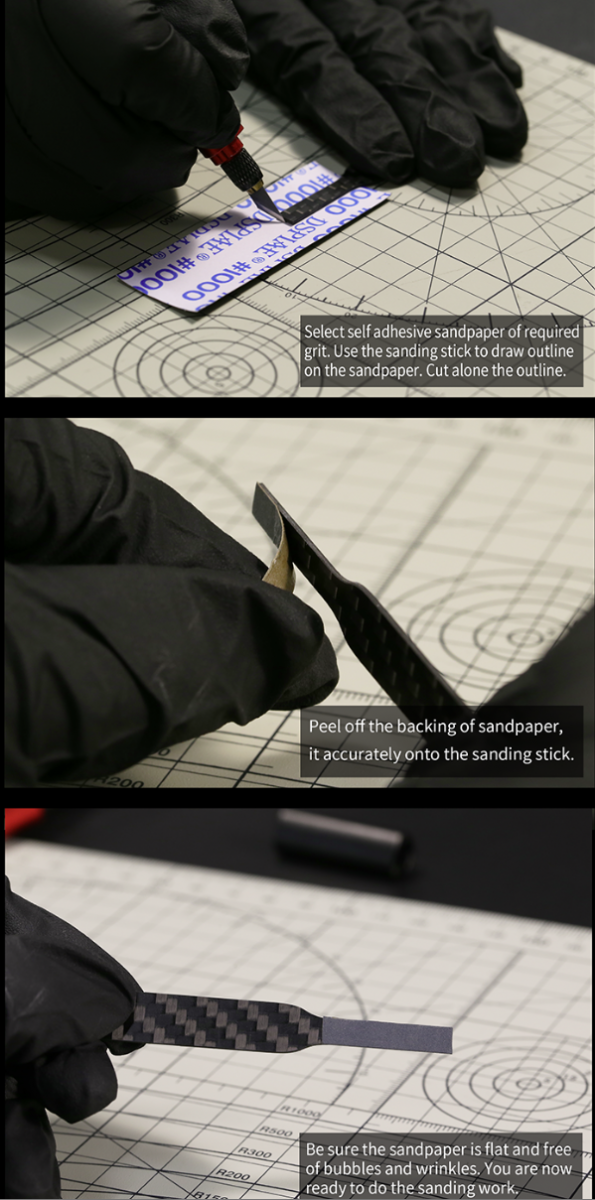 DSPIAE CFB-S01 Carbon Fiber Polishing Plate set – Bild 5