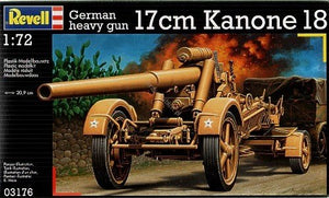 Revell 03176 German heavy gun 17cm Kanone 18 1/72