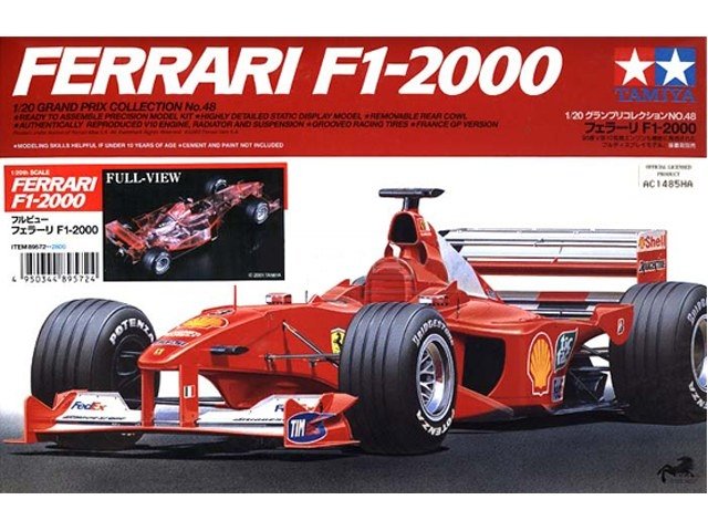 Tamiya 20048 Ferrari F1-2000 1/20
