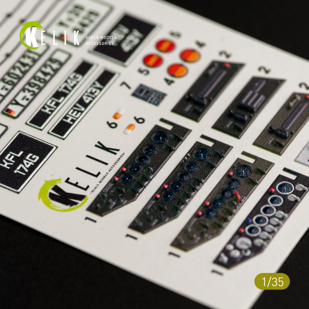 KELIK K35008 UNIMOG 404 INTERIOR 3D DECALS FOR ICM KIT 1/35 – zdjęcie 2