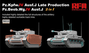 Rye Field Model 5033 Pz.Kpfw.IV Ausf.J Late Production/ Pz.Beob.Wg.IV Ausf.J 2 in 1 1/35 – image 2