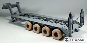 E.T. Model P35-119 US M747 Heavy Equipment Semi-Trailer Sagged wheels For Meng Kit 1/35 – imagen 6