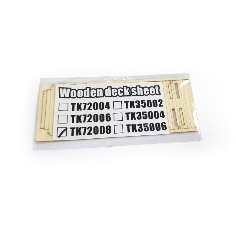 T-Model TK72008 Wooden Deck Sheet for German 80T SSyms Schwerer Platormwagen 1/72 – zdjęcie 2
