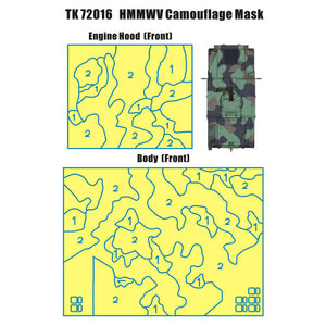 T-Model TK72016 M1114 NATO - Camouflage Mask Set 1/72 – imagen 2