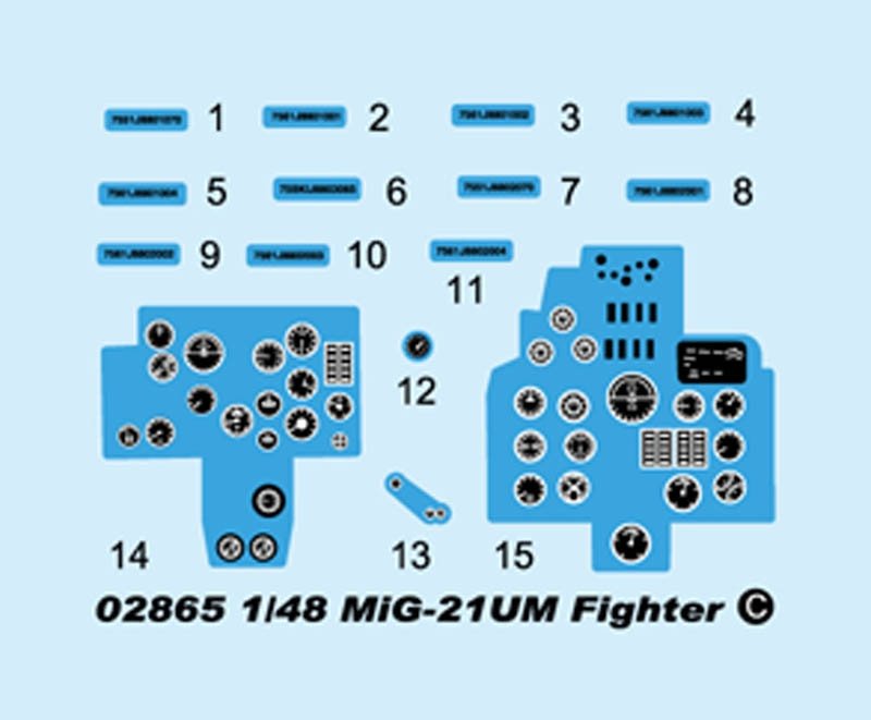 Trumpeter 02865 MiG-21UM Mongol B 1/48 – imagen 6