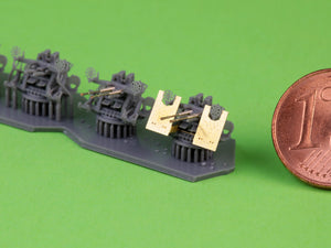Master SM-200-011 IJN Type 96 25mm - PODWÓJNA podstawa - wczesna z celownikiem pierścieniowym (4 szt.) 1/200 – Bild 3