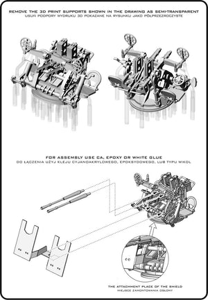 Master SM-200-011 IJN Type 96 25mm - PODWÓJNA podstawa - wczesna z celownikiem pierścieniowym (4 szt.) 1/200 – Bild 7
