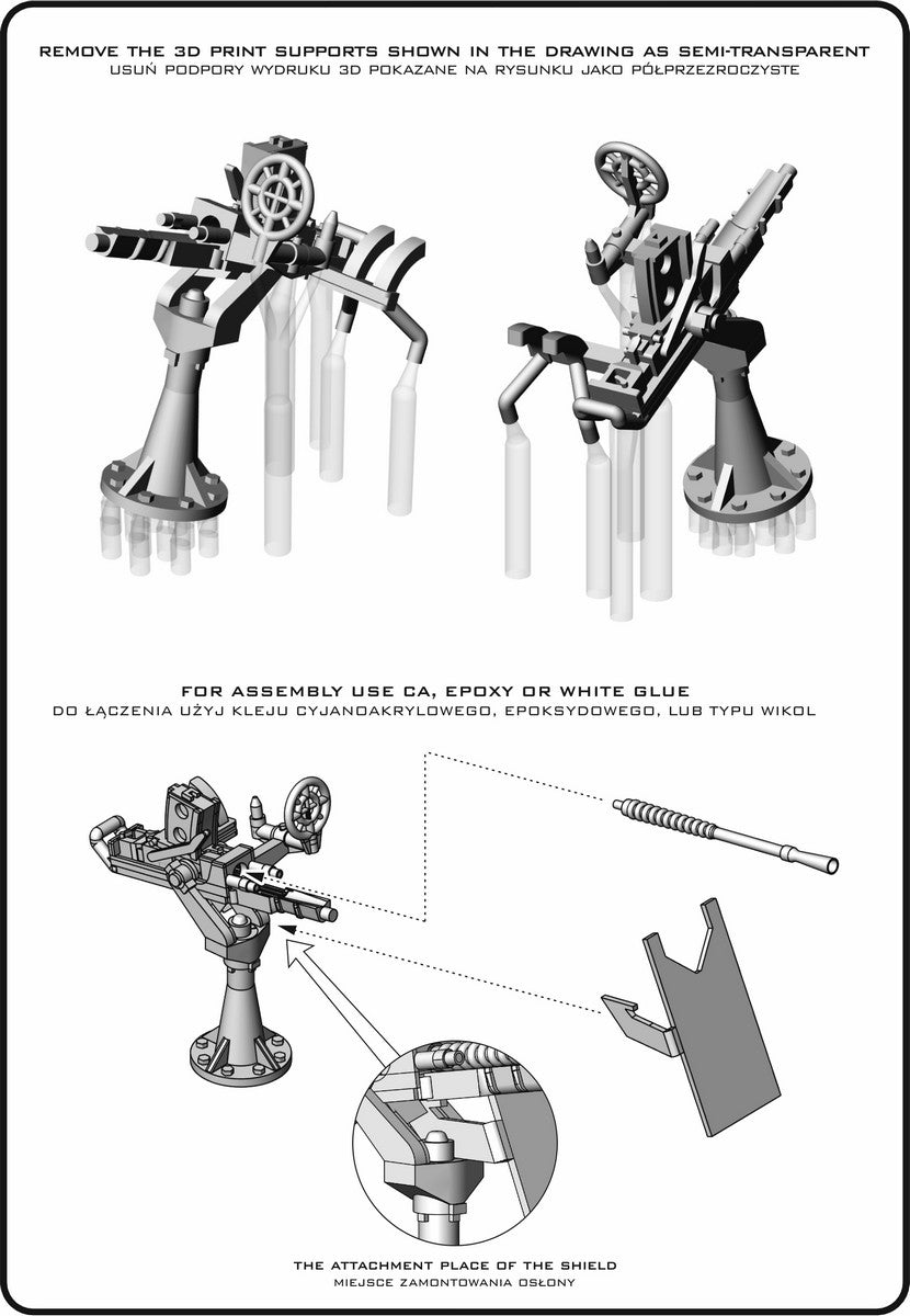 Master SM-350-121 IJN Type 96 25mm - POJEDYNCZA podstawa - (12 szt.) 1/350 – immagine 7