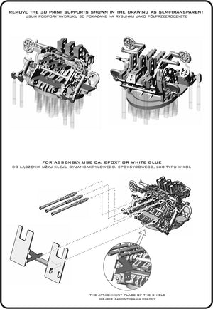 Master SM-350-124 IJN Type 96 25mm - POTRÓJNA podstawa - wczesna z celownikiem pierścieniowym (6 szt.) 1/350 – imagen 7
