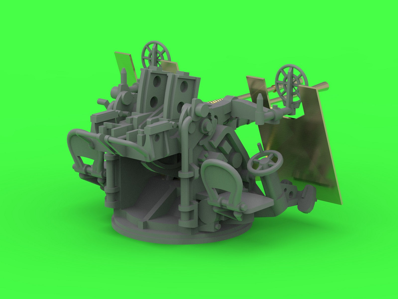 Master SM-200-011 IJN Type 96 25mm - PODWÓJNA podstawa - wczesna z celownikiem pierścieniowym (4 szt.) 1/200 – Bild 9