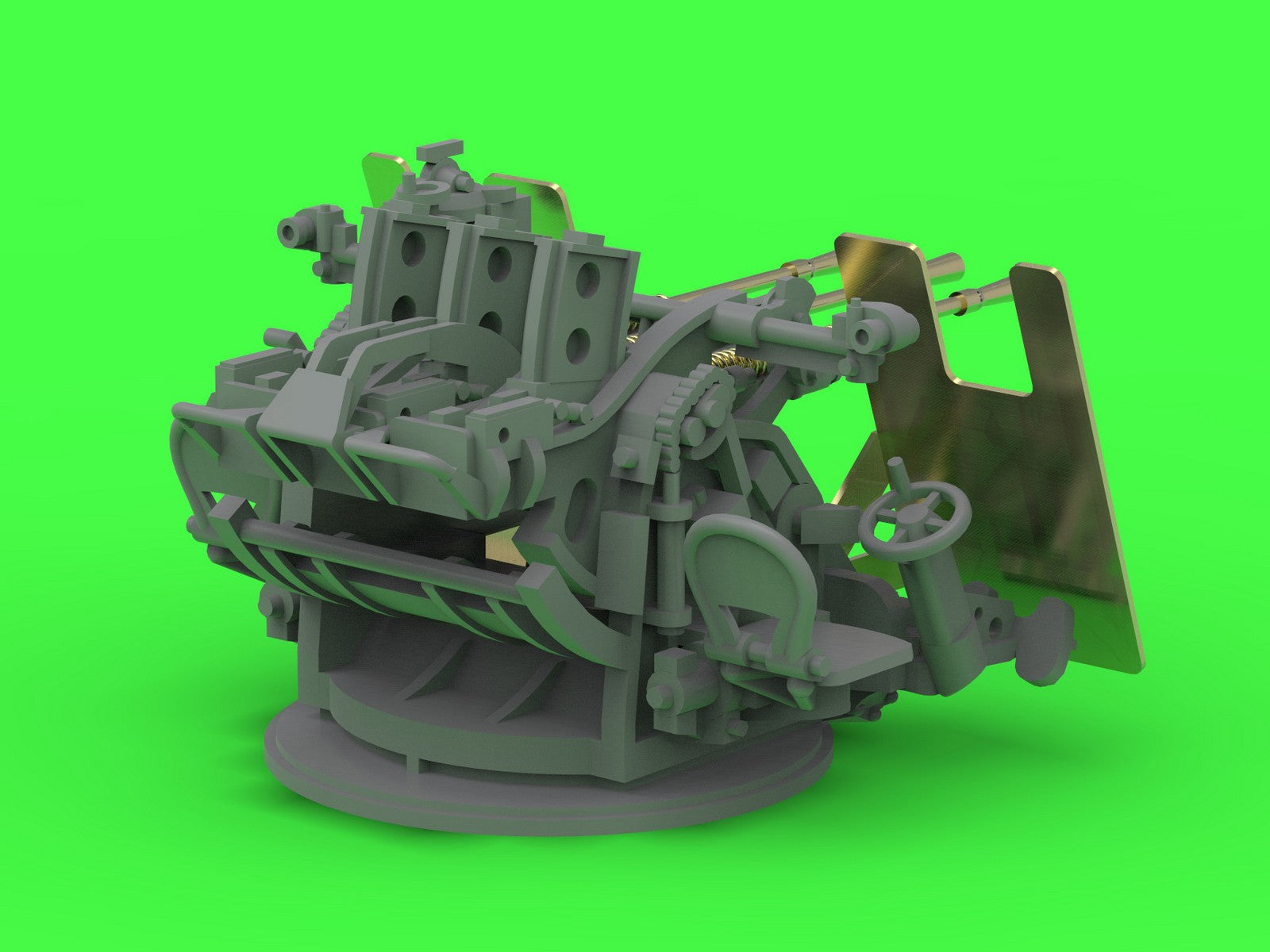 Master SM-200-014 IJN Type 96 25mm - POTRÓJNA podstawa - późna z celownikiem mechanicznym &amp;quot;Le Prieur&amp;quot; (4 szt.) 1/200 – image 9