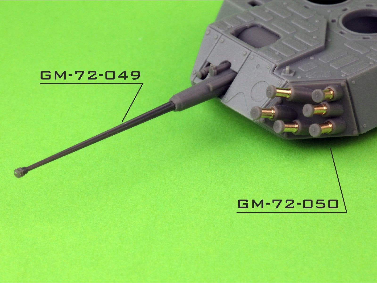 Master GM-72-049 KTO Rosomak - lufa działa 30mm ATK Mk 44 (Bushmaster II) wraz z żywicznym jarzmem (do modelu IBG) 1/72 – zdjęcie 8