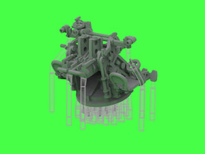 Master SM-350-123 IJN Type 96 25mm - PODWÓJNA podstawa - późna z celownikiem mechanicznym &amp;quot;Le Prieur&amp;quot; (6 szt.) 1/350 – image 12