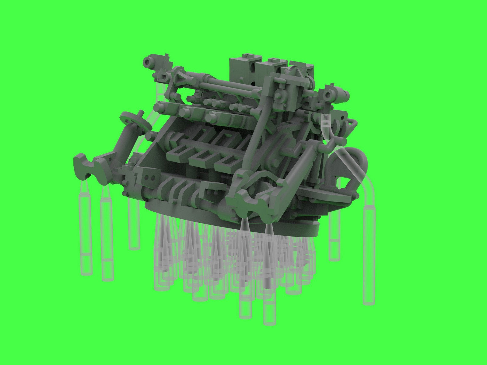 Master SM-350-125 IJN Type 96 25mm - POTRÓJNA podstawa - późna z celownikiem mechanicznym &amp;quot;Le Prieur&amp;quot; (6 szt.) 1/350 – image 13