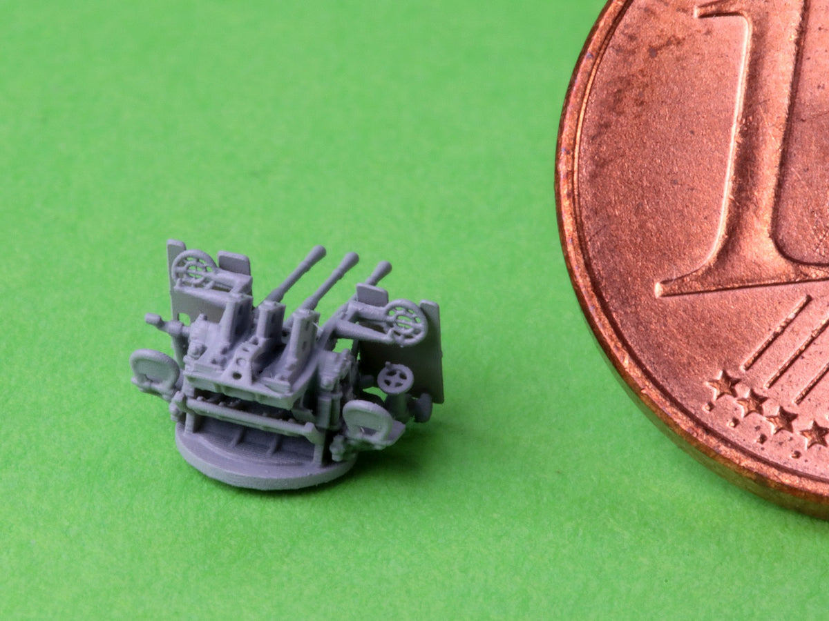 Master SM-350-124 IJN Type 96 25mm - POTRÓJNA podstawa - wczesna z celownikiem pierścieniowym (6 szt.) 1/350 – imagen 15