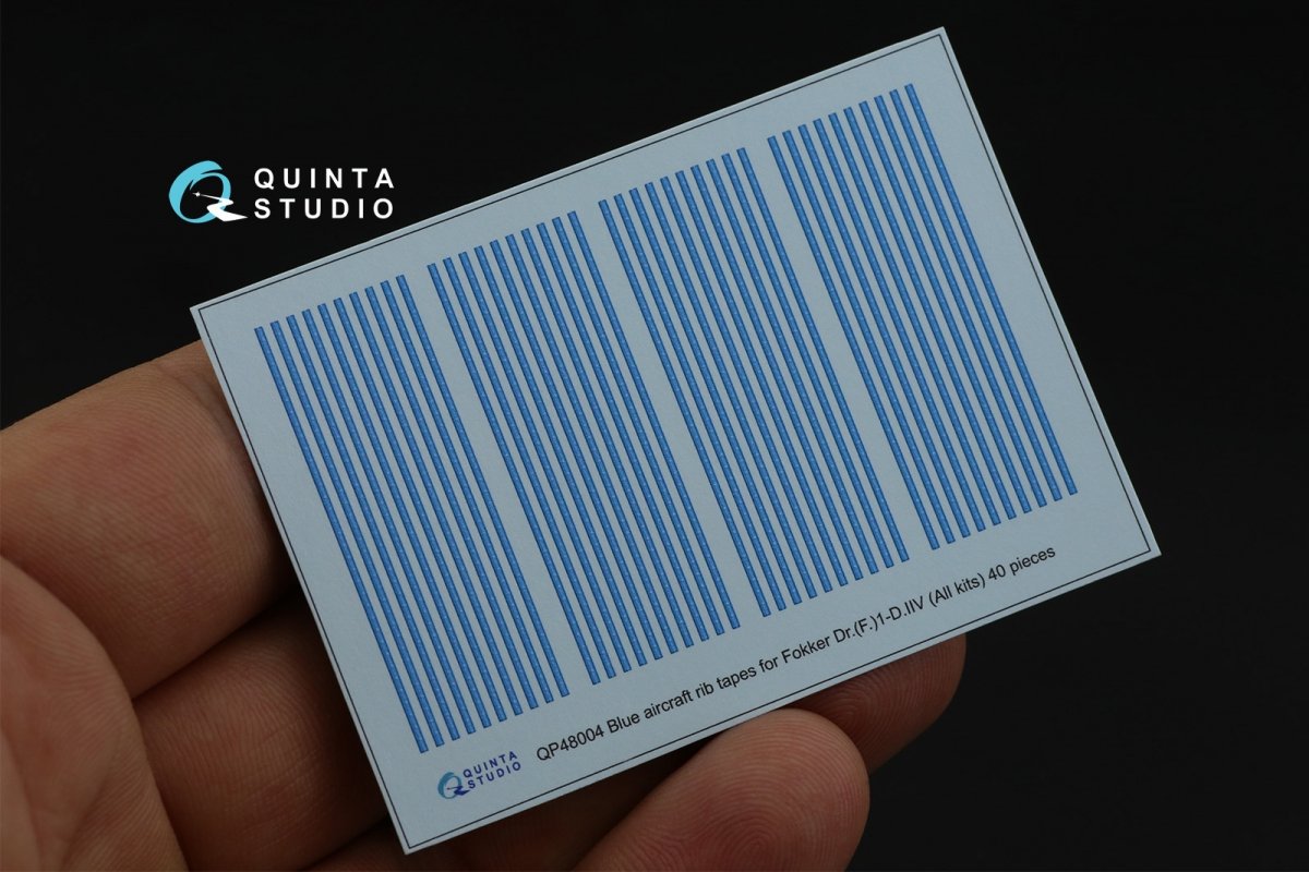 Quinta Studio QP48004 Blue rib tapes for Fokker Dr.(F)I-D.VII 1/48 – imagen 9