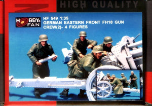 Hobby Fan HF549 GERMAN EASTERN FRONT FH-18 GUN CREW(II)-4 FIGURES 1/35 – immagine 2