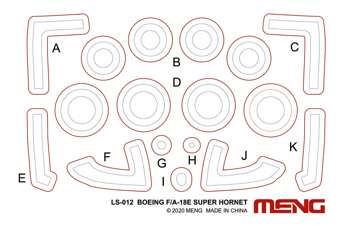 Meng LS023 Boeing F/A-18 E Super Hornet - Golden Dragons 1/48 – Bild 9