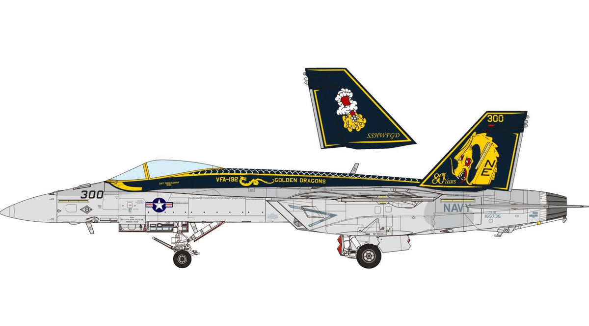 Meng LS023 Boeing F/A-18 E Super Hornet - Golden Dragons 1/48 – Bild 10