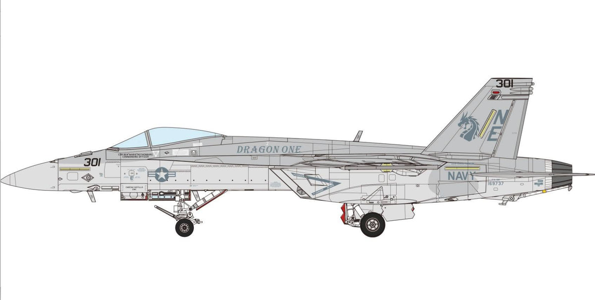Meng LS023 Boeing F/A-18 E Super Hornet - Golden Dragons 1/48 – Bild 11