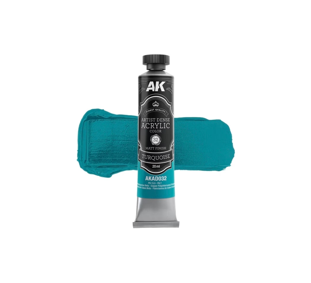 AK interactive AKAD032 Artist Dense Acrylic - Turquoise