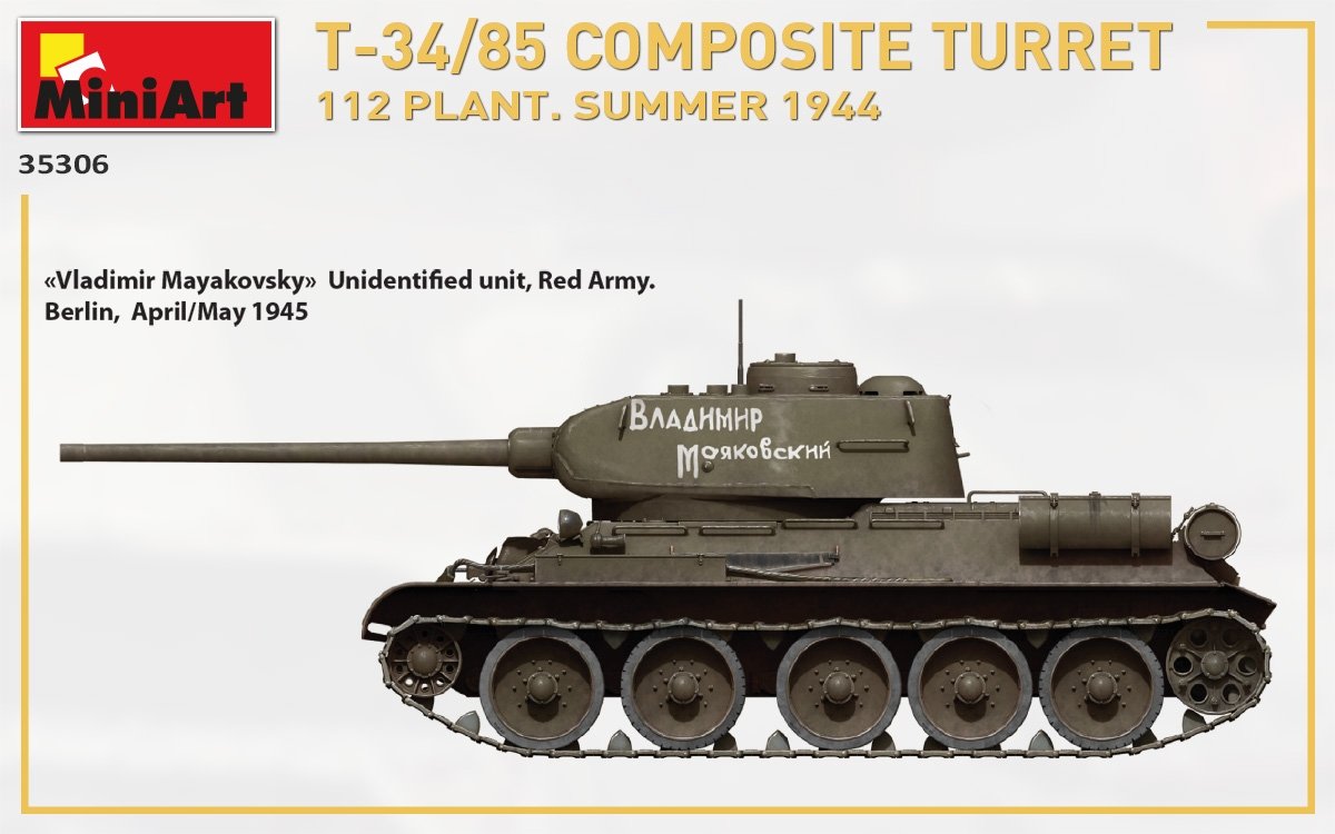 MiniArt 35306 T-34/85 COMPOSITE TURRET. 112 PLANT. SUMMER 1944 1/35 – zdjęcie 17
