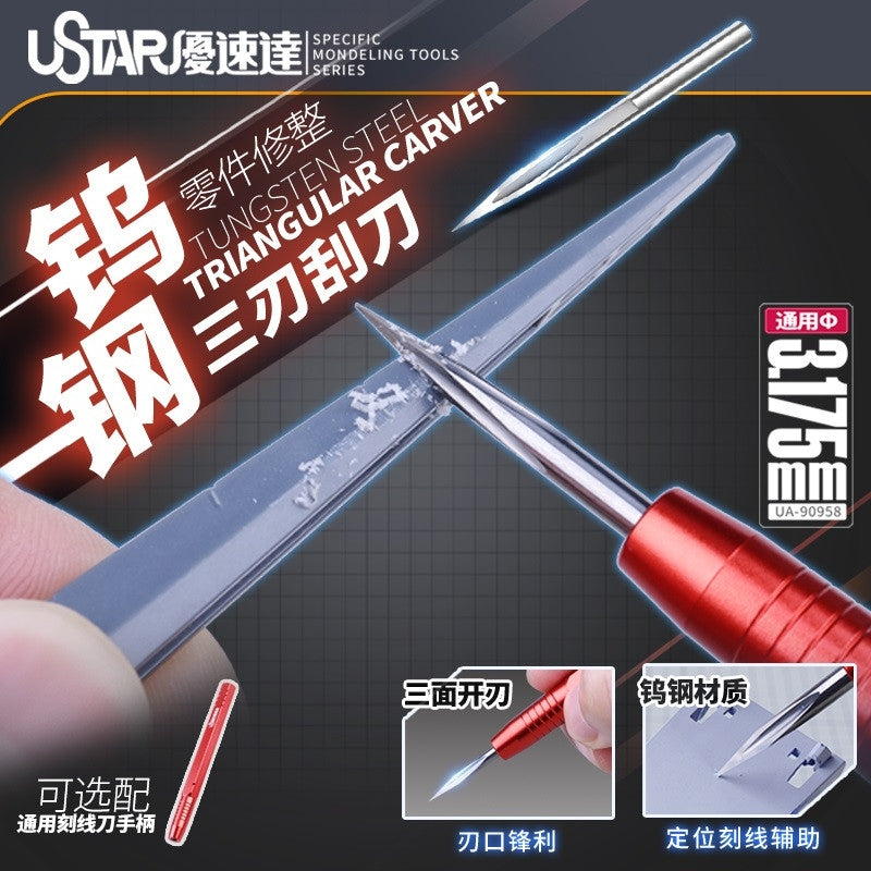 Sculpteur triangulaire en acier tungstène U-Star UA-90958