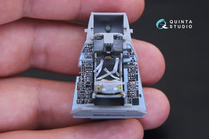 Intérieur imprimé en 3D et coloré sur papier décalcomanie Quinta Studio QD48167 F-16A (pour kit Kinetic) 1/48 – image 5
