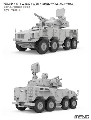 Meng 72-018 Chinese PLB625 AA Gun &amp;amp; Missile Integrated Weapon System 1/72 – immagine 2