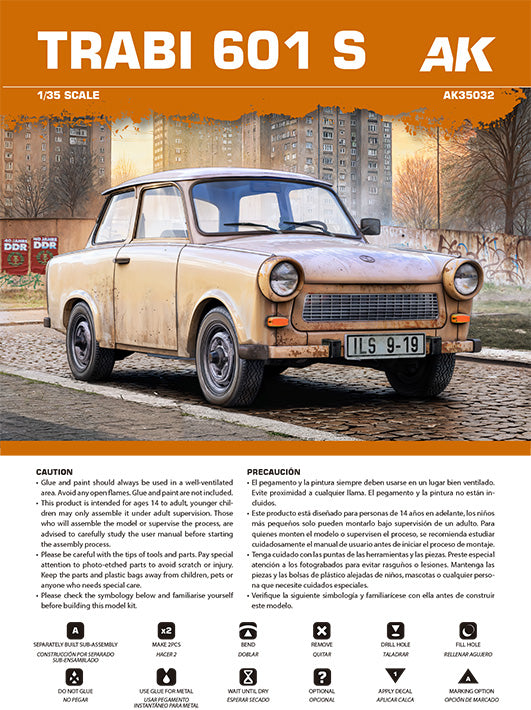AK-Interactive 35032-A Trabi 601 S with Civilian Driver Figure 1/35 – Bild 4