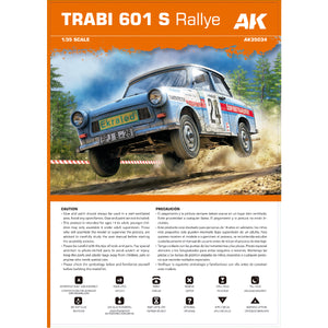 AK-Interactive 35034-A Trabi 601 Rallye with Rallye Driver Figure 1/35 – immagine 6