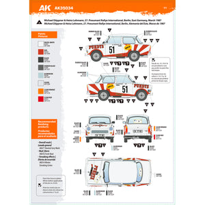 AK-Interactive 35034-A Trabi 601 Rallye with Rallye Driver Figure 1/35 – immagine 10