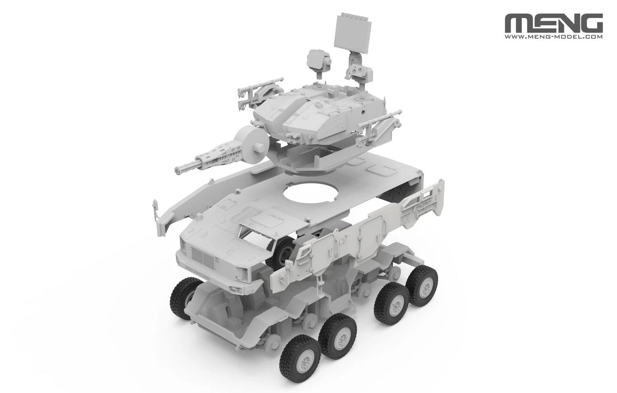Meng 72-018 Chinese PLB625 AA Gun &amp;amp; Missile Integrated Weapon System 1/72 – immagine 3