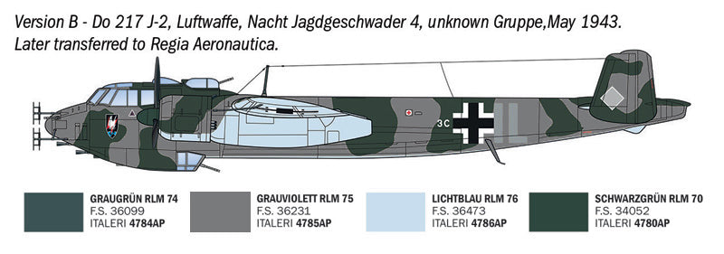 Italeri 91266 Dornier Do-217 J-1 / J-2 Nachtjaeger 1/72 – Bild 7
