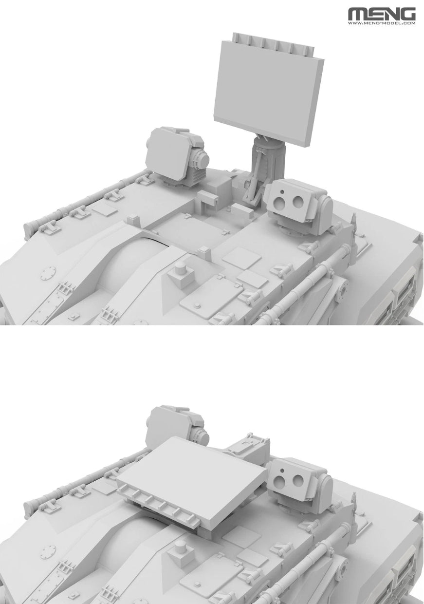 Meng 72-018 Chinese PLB625 AA Gun &amp;amp; Missile Integrated Weapon System 1/72 – immagine 6