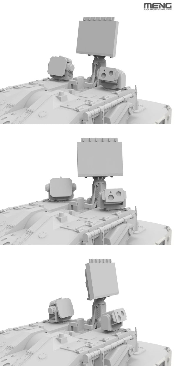 Meng 72-018 Chinese PLB625 AA Gun &amp;amp; Missile Integrated Weapon System 1/72 – immagine 8