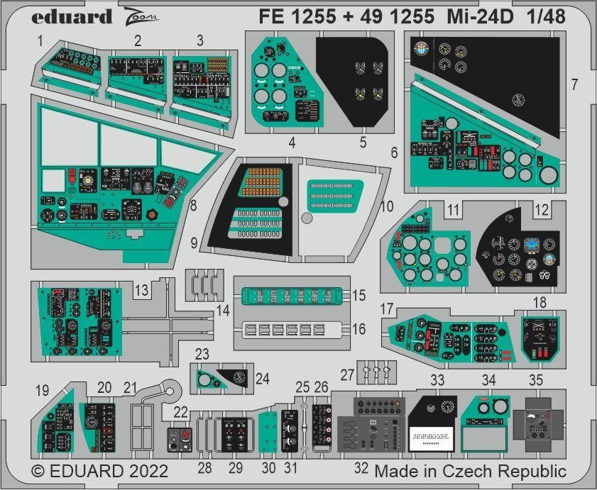 Eduard BIG49323 Mi-24D TRUMPETER 1/48 – zdjęcie 3