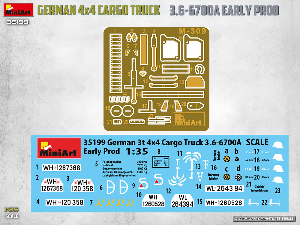 MiniArt 35199 German 3t 4x4 Cargo Truck 3.6-6700A 1/35 – Bild 5