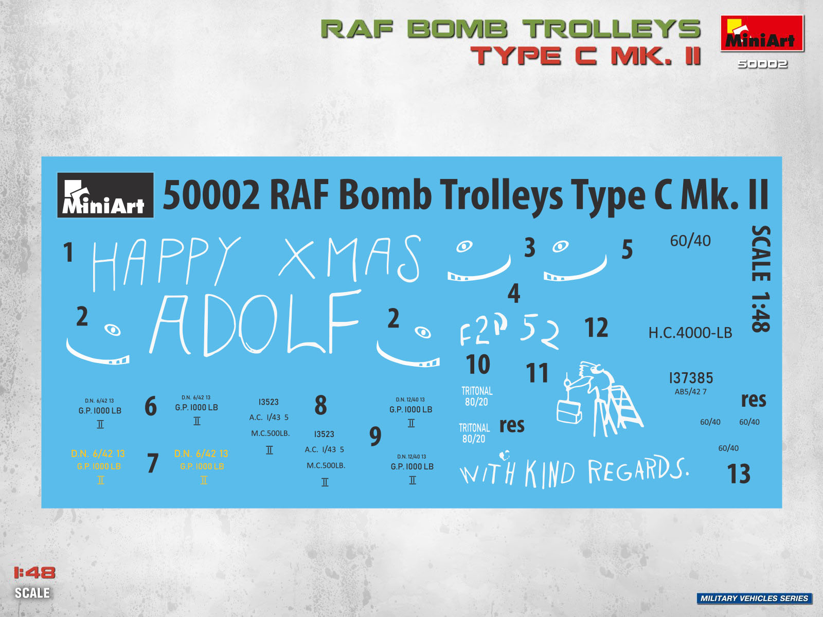 MiniArt 50002 RAF Bomb Trolleys Type C Mk. II 1/48 – image 5