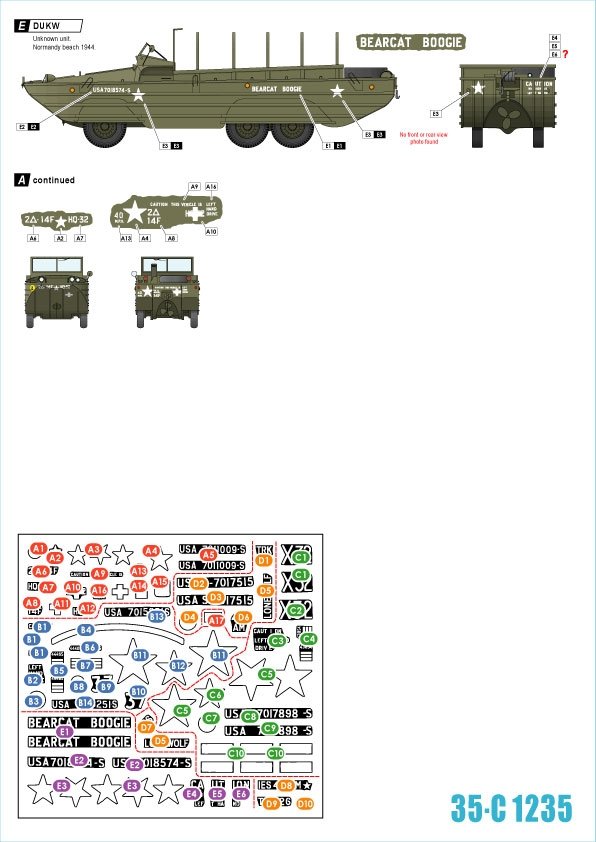Star Decals 35-C1235 US Amphibians 1/35 – imagen 2