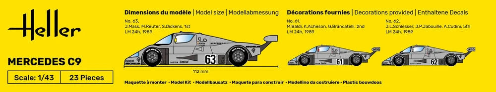 Heller 80107 Mercedes C9 1/43 – Bild 3