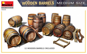MiniArt 35630 Wooden Barrels. Medium Size 1/35 – imagen 4